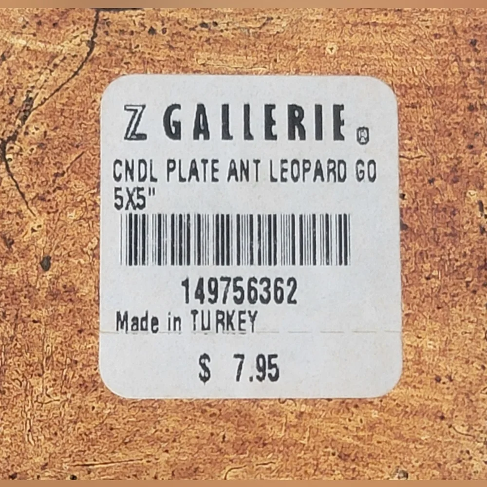 Z GALLERIE glass candle plates